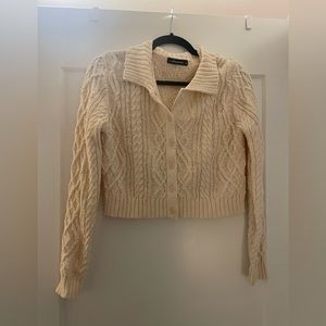 Cream Cropped Sweater
